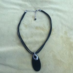 Silpada onyx and silver necklace